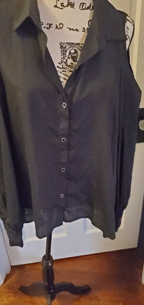 cold shoulder long sleeve blouse